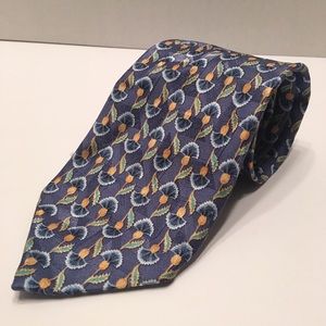 Luxury Ermenegildo Zegna Flower Motif Tie
